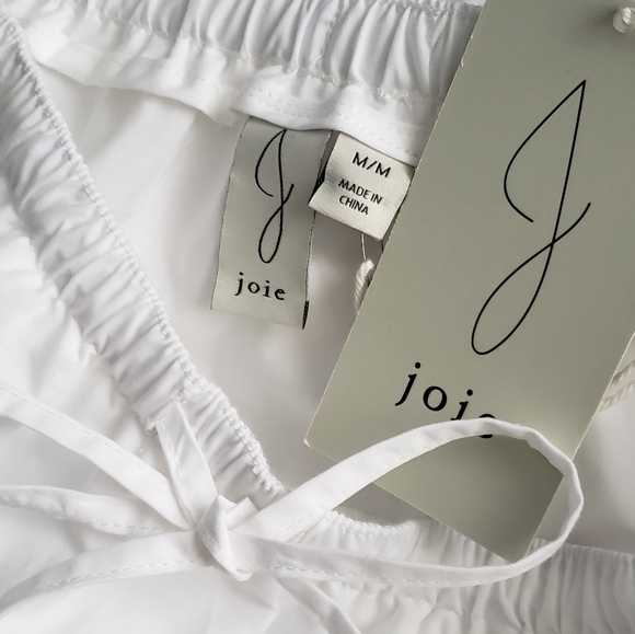 NWT JOIE LONG TIERED GATHERED WHITE SKIRT, SIZE L - Picture 10 of 12